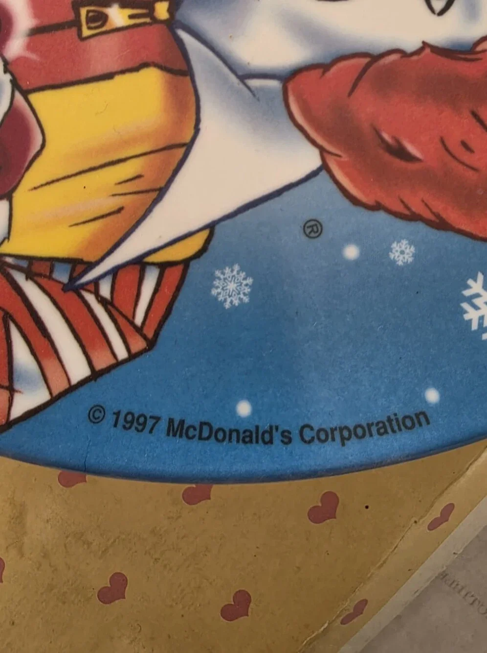 Vintage McDonald's Santa Ronald and McNugget Christmas Plate Collectible 1987